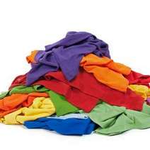 Pile of coloured clothes, laundry