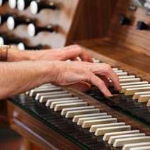 Playing a piano