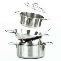 Set of pots and sauce pans