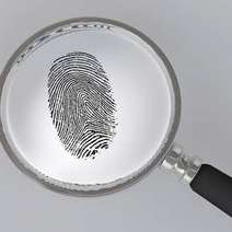 Fingerprint shown via lens