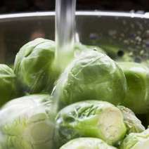 Rinsing of cabbage
