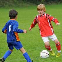  Boys playing soccer