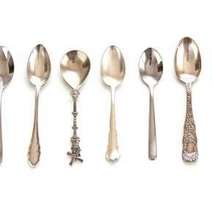 Various metal spoons 