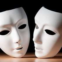  White theatre masks