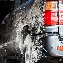  A car being washed