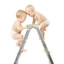  Babies climbing up the ladder