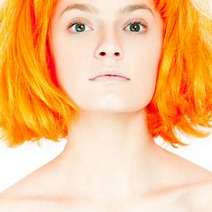  Woman with orange hair
