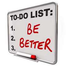  To-do list: Be better