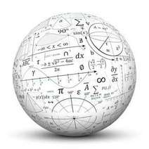  Model of the globe with mathematic equals