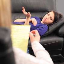  A woman at the psychiatrist