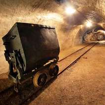  A wagon in the mine