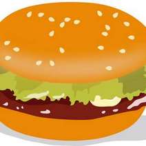  Drawing of a hamburger
