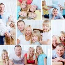  Collage of family portraits