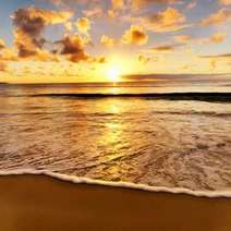  Beach at the sunset