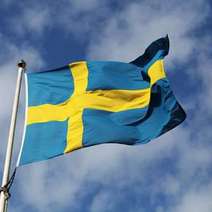  Country flag of Sweden