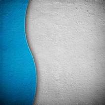  Blue curving material over a grey background