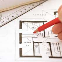 Architect plan of a house