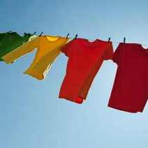  Laundry drying on the sun