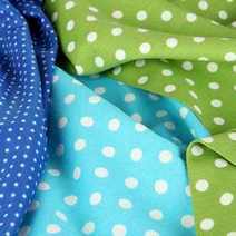 Dotted cloth in various colours