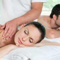  A woman getting massage