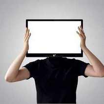  Man with a TV screen instead of his head