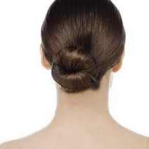  Woman's hair tied in a knot