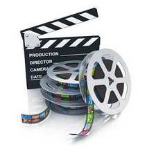  Film reels and clapper boards