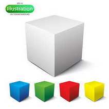  Cubes in different colours