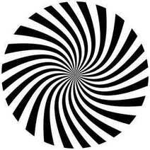  A spiral made of black and white stripes
