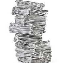  A pile of newspapers