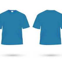 Two blue T-shirts