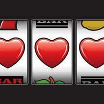  Three hearts in a slot machine