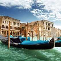Gondolas in Venice 