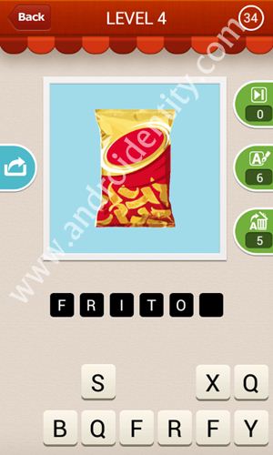 hi guess the food answers level 4 -34