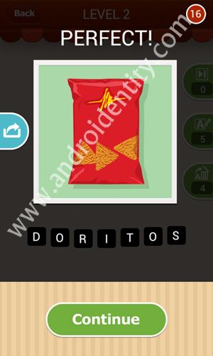 hi guess the food answers level 2 - 16