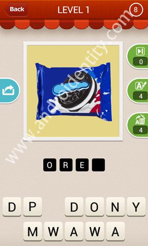 hi guess the food answers level 1 -08