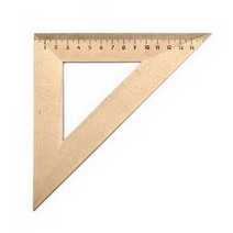 A ruler in a shape of triangle