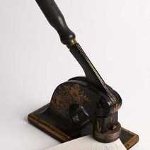 An old stamping machine