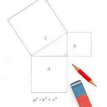  A drawing of squares, Pythagorean theorem