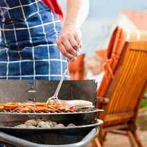 Somebody making a barbecue