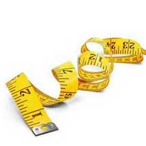 A measuring tape