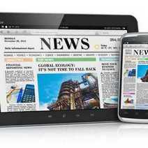 A newspaper on mobile devices