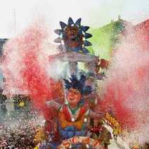 A lady at a carnival