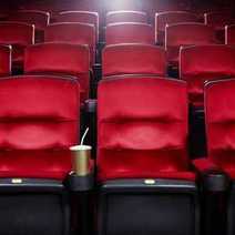 Red empty cinema seats