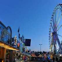  Fun-fair with a carousel