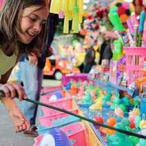  A girl on a market