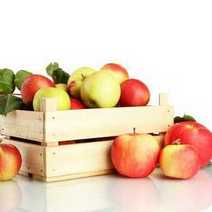  Wooden box with fruit