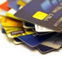 Plastic credit cards 