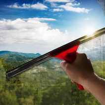 a window being cleaned