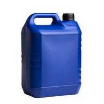 Blue plastic canister